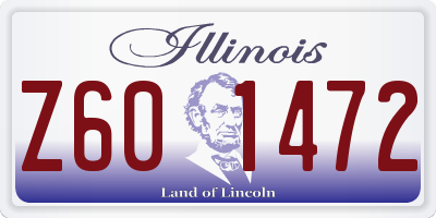 IL license plate Z601472