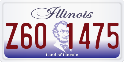 IL license plate Z601475