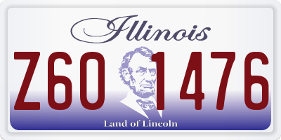 IL license plate Z601476