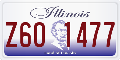 IL license plate Z601477