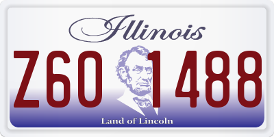 IL license plate Z601488