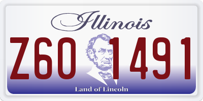 IL license plate Z601491