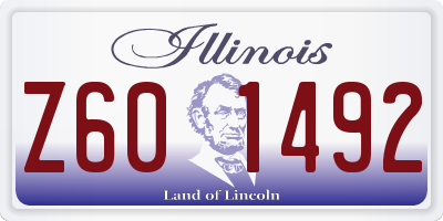 IL license plate Z601492
