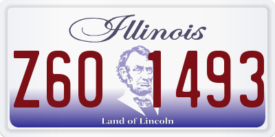 IL license plate Z601493