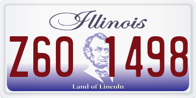 IL license plate Z601498
