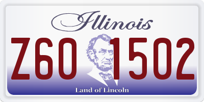 IL license plate Z601502