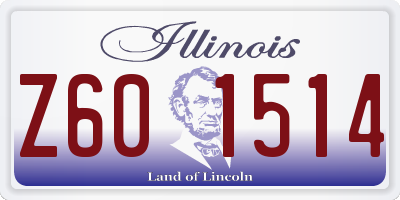 IL license plate Z601514