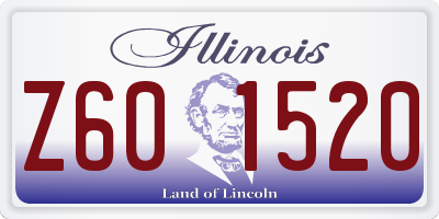 IL license plate Z601520