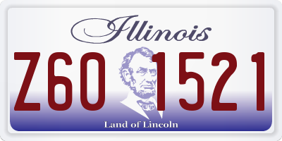 IL license plate Z601521