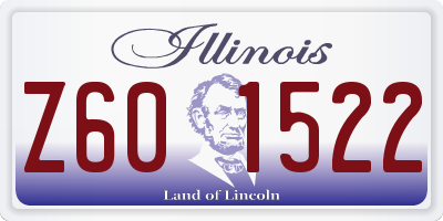 IL license plate Z601522