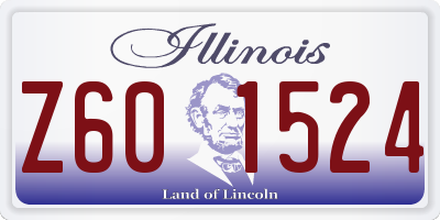 IL license plate Z601524