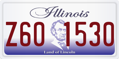 IL license plate Z601530