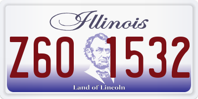 IL license plate Z601532