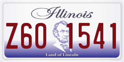 IL license plate Z601541