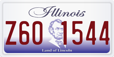 IL license plate Z601544