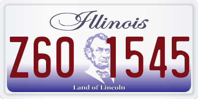 IL license plate Z601545