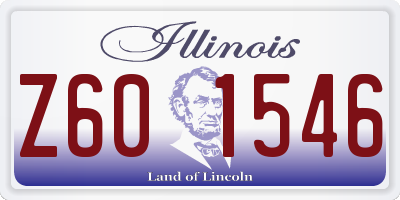 IL license plate Z601546