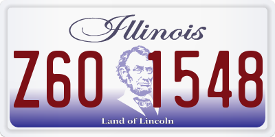 IL license plate Z601548
