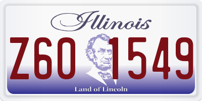 IL license plate Z601549