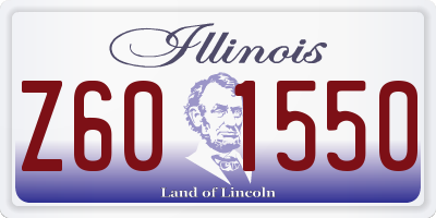 IL license plate Z601550
