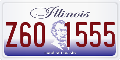 IL license plate Z601555