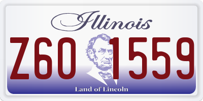 IL license plate Z601559