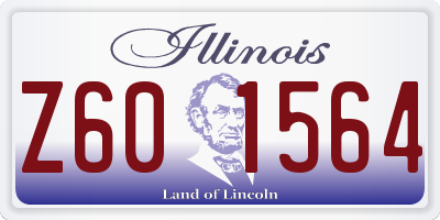 IL license plate Z601564