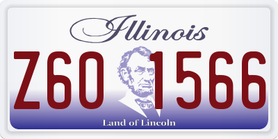 IL license plate Z601566