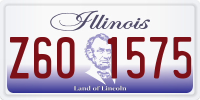 IL license plate Z601575