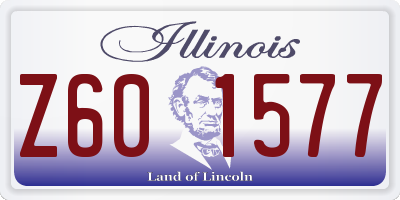 IL license plate Z601577