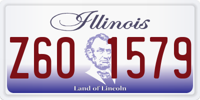 IL license plate Z601579