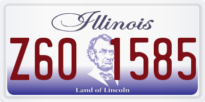 IL license plate Z601585