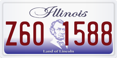 IL license plate Z601588