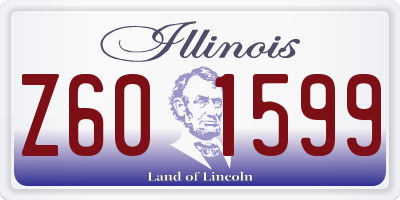 IL license plate Z601599