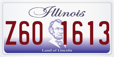 IL license plate Z601613