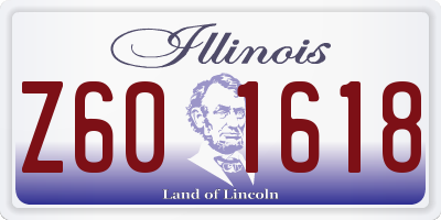 IL license plate Z601618