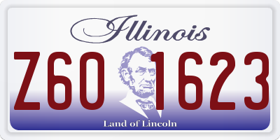IL license plate Z601623