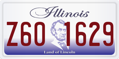 IL license plate Z601629