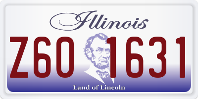 IL license plate Z601631
