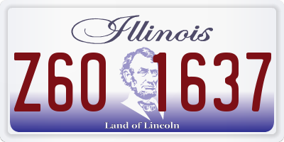 IL license plate Z601637
