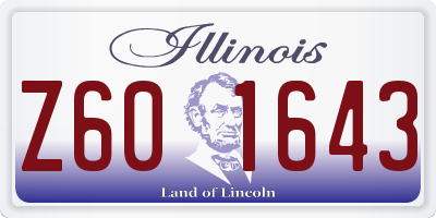IL license plate Z601643