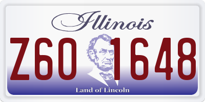 IL license plate Z601648