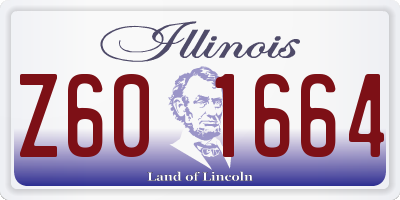 IL license plate Z601664