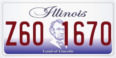 IL license plate Z601670