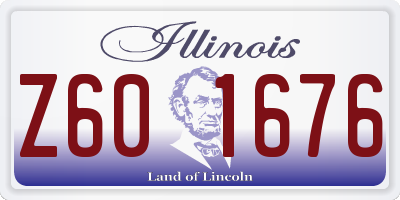 IL license plate Z601676