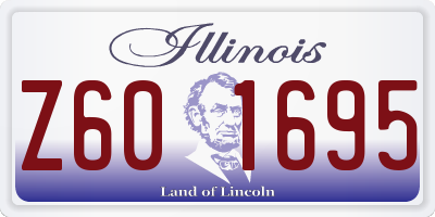 IL license plate Z601695