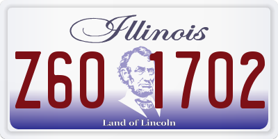IL license plate Z601702