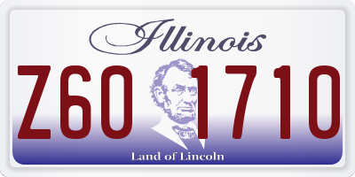 IL license plate Z601710