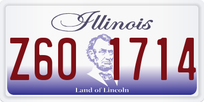IL license plate Z601714