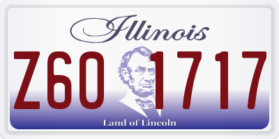 IL license plate Z601717